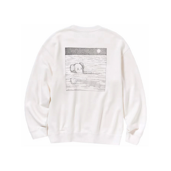 KAWS x Uniqlo Longsleeve Sweatshirt Off White