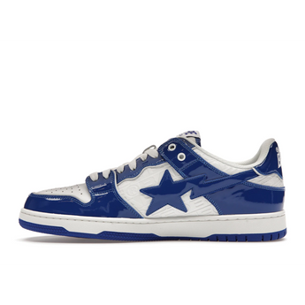 A Bathing Ape Bape SK8 Sta Blue White Patent