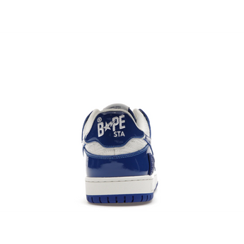 A Bathing Ape Bape SK8 Sta Blue White Patent