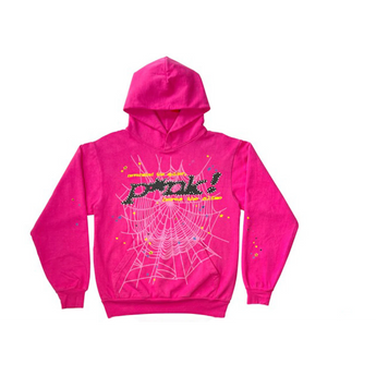 Sp5der P*NK Hoodie Pink