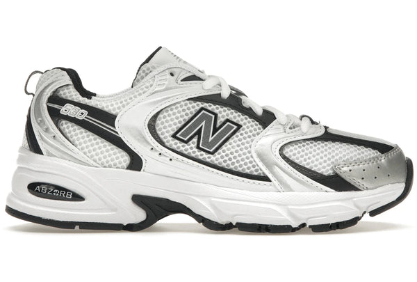 New Balance 530 White Silver Metallic Black