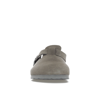 Birkenstock Boston Soft Footbed Suede Stone Coin