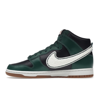 Nike Dunk High Chenille Swoosh Black Green