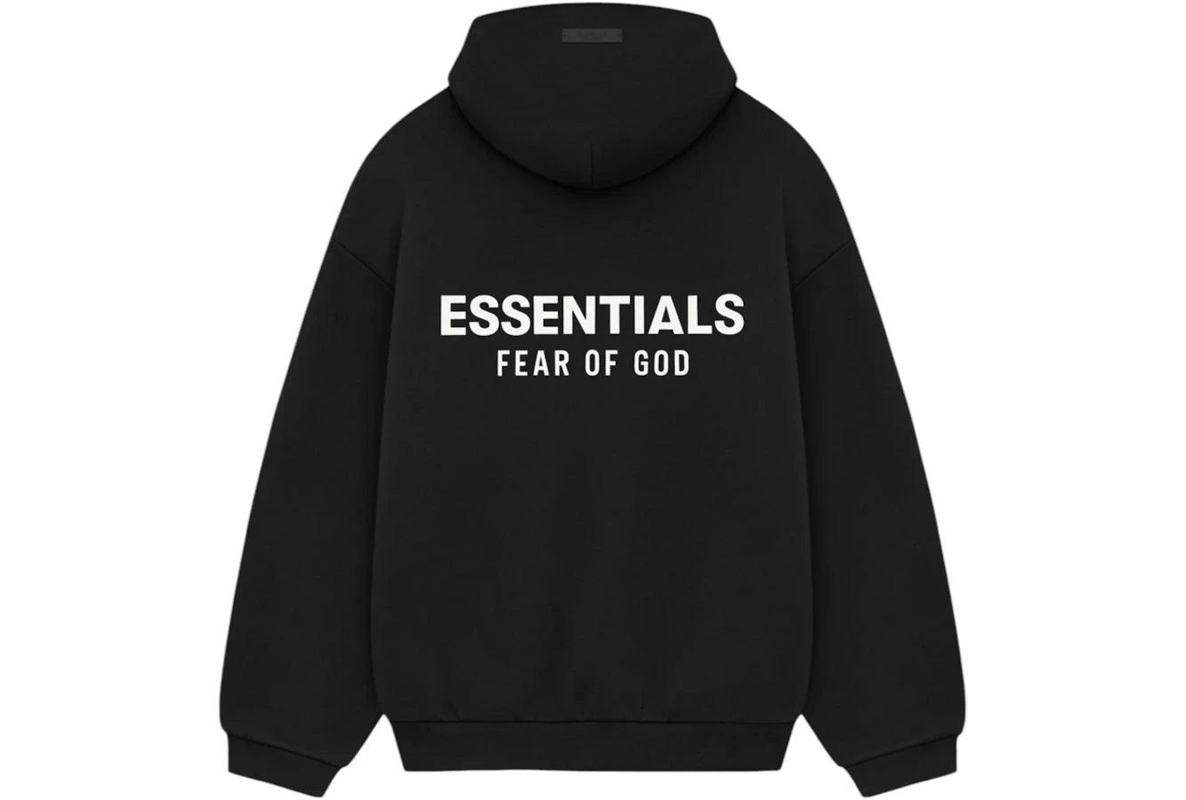 Fear of God Essentials Fleece Hoodie Black - Sneakerzone