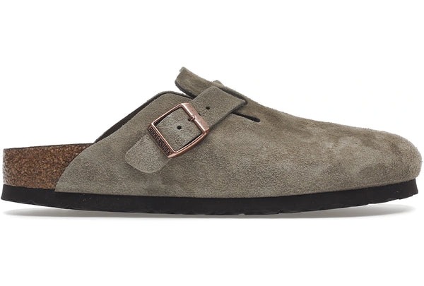 Birkenstock Boston Soft Footbed Suede Taupe (Narrow Fit)