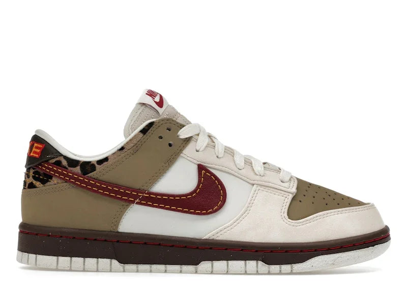 Nike Dunk Low Retro Khaki Team Red Pearl White product image