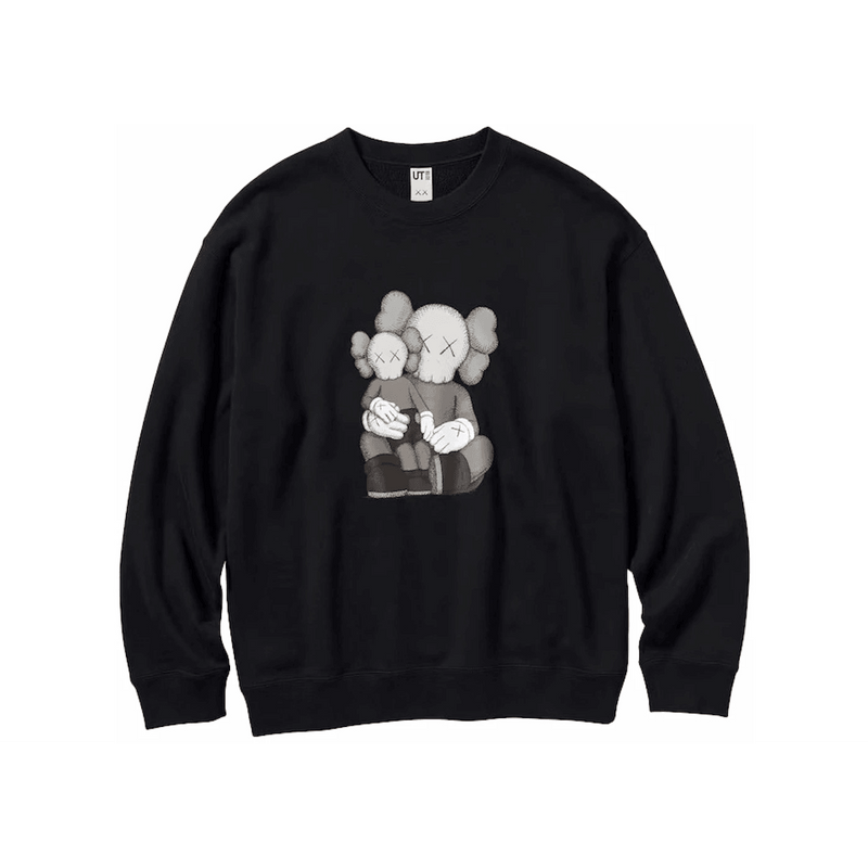 KAWS x Uniqlo Longsleeve Sweatshirt Black product image