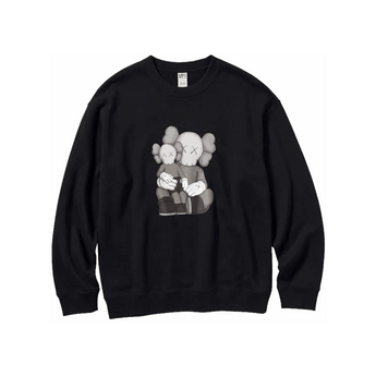 KAWS x Uniqlo Longsleeve Sweatshirt Black - Sneakerzone