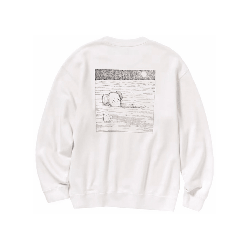 KAWS x Uniqlo Longsleeve Sweatshirt Off White product image