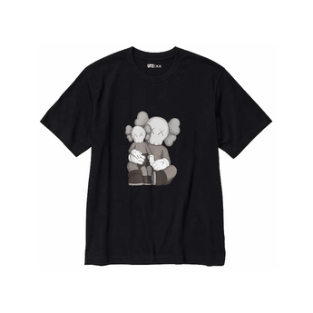 KAWS x Uniqlo UT Short Sleeve Graphic T-shirt Black - Sneakerzone