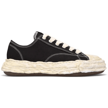 Maison Mihara Yasuhiro Peterson 23 Vintage Sole Canvas Low Black White - Sneakerzone