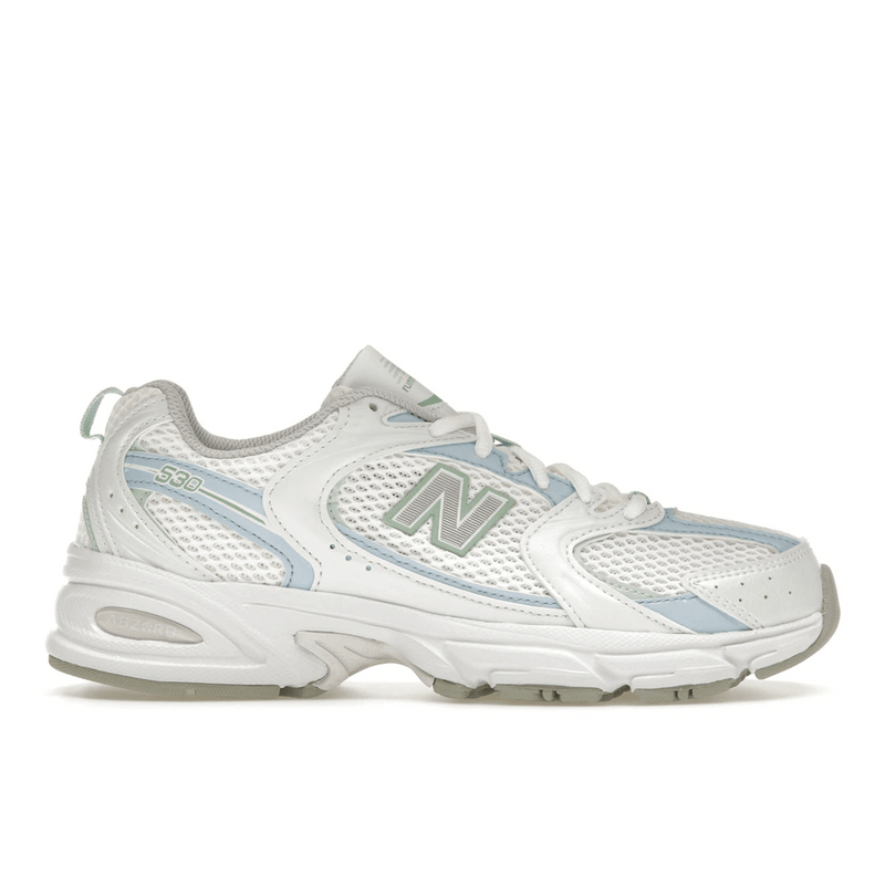 New Balance 530 White Light Chrome Blue Clay Ash product image