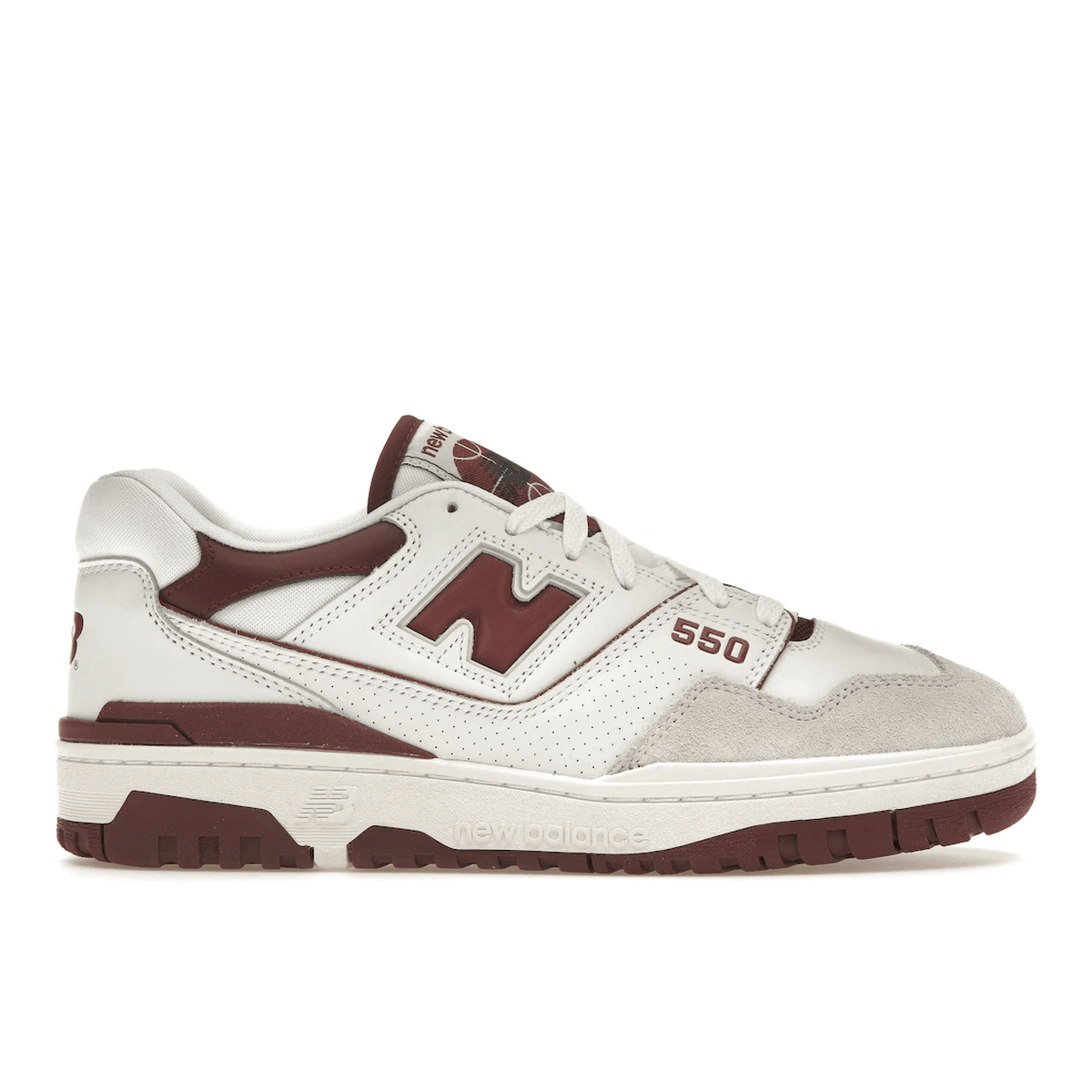 New Balance 550 Sea Salt Burgundy - Sneakerzone
