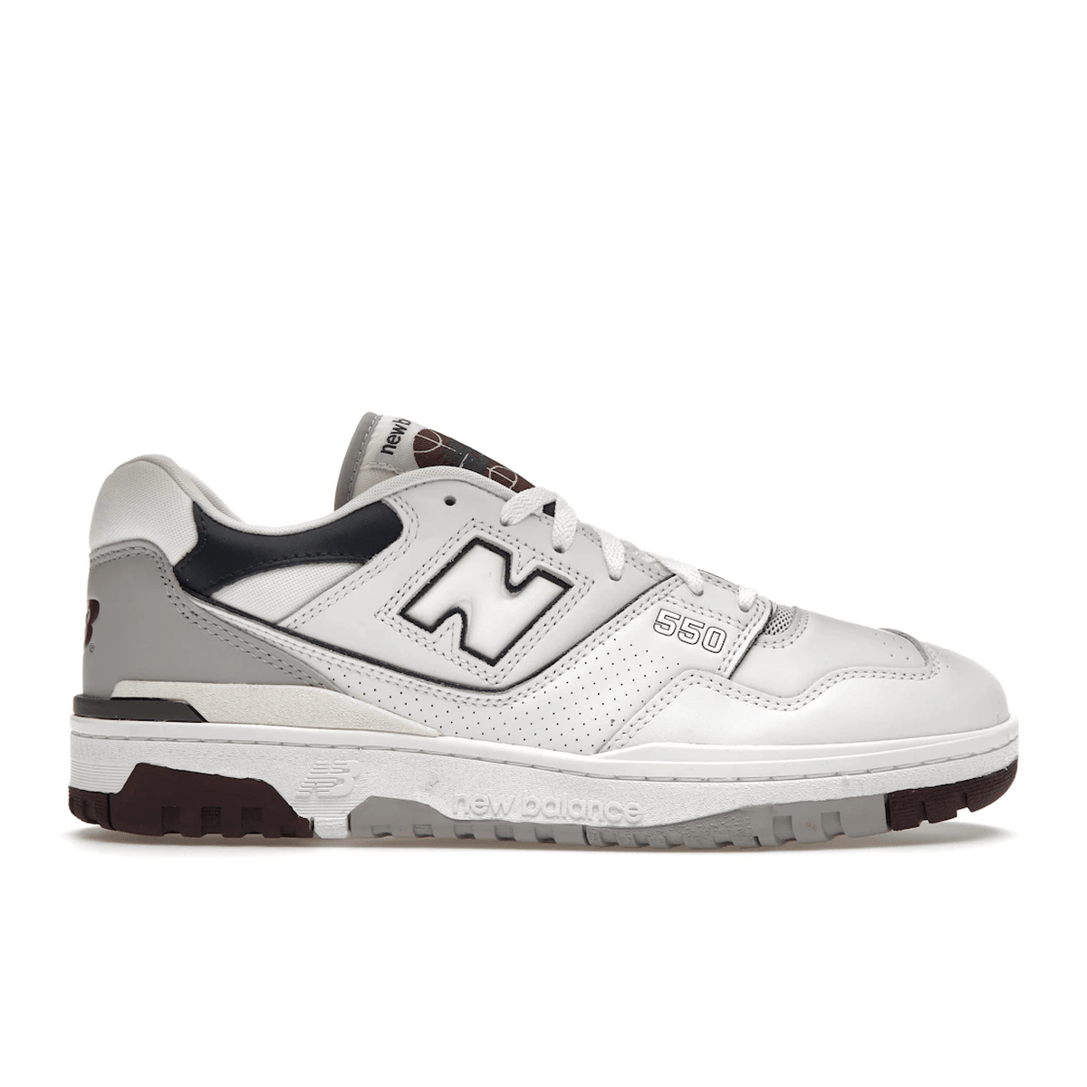 New Balance 550 White Natural Indigo Burgundy - Sneakerzone