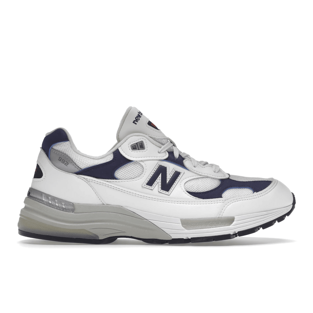 New Balance 992 White Navy - Sneakerzone