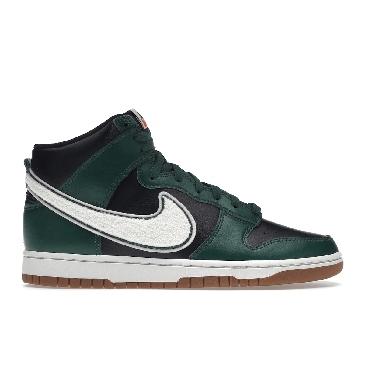 Nike Dunk High Chenille Swoosh Black Green - Sneakerzone