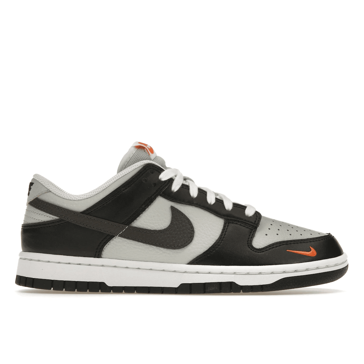 Nike Dunk Low Black Total Orange Mini Swoosh - Sneakerzone