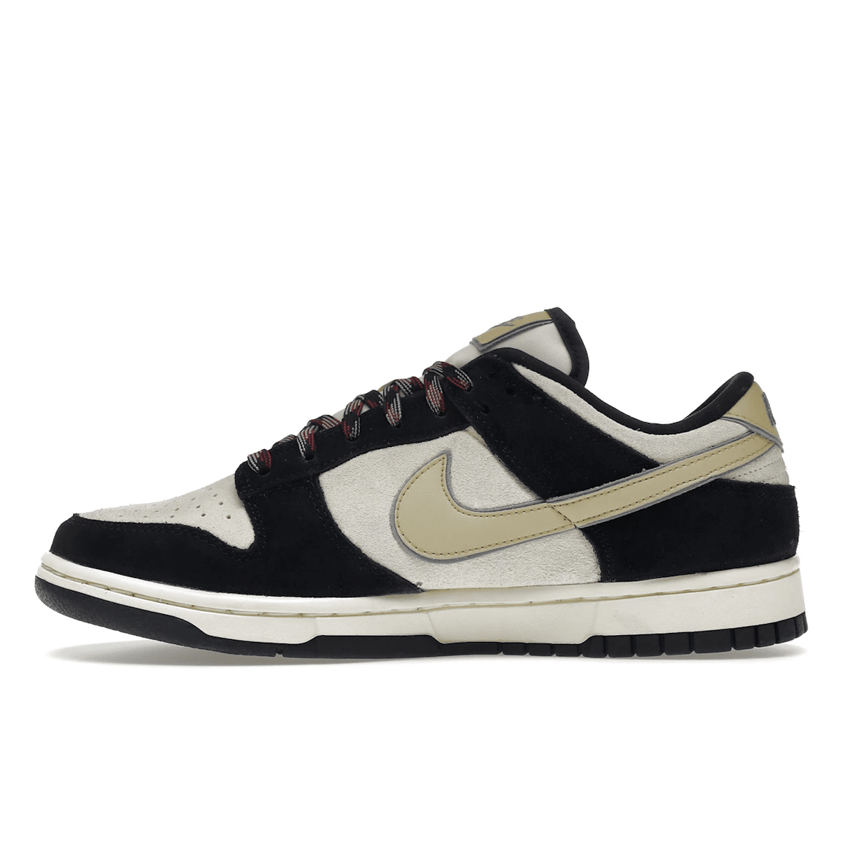 Nike Dunk Low LX Black Suede Team Gold - Sneakerzone