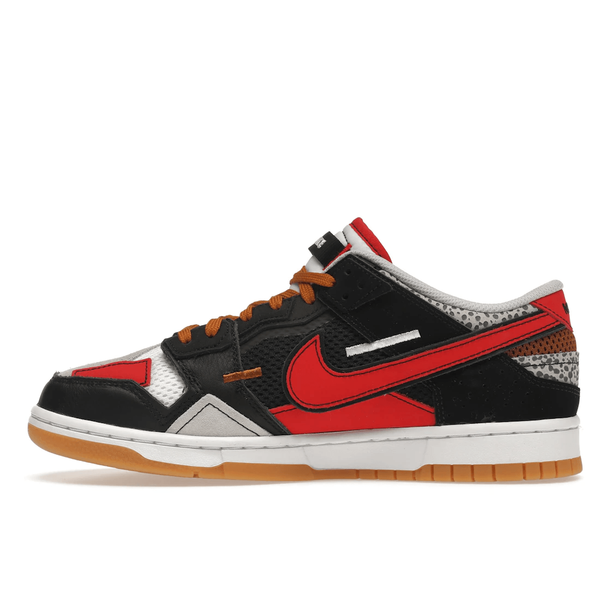 Nike Dunk Low Scrap Black Grey University Red - Sneakerzone