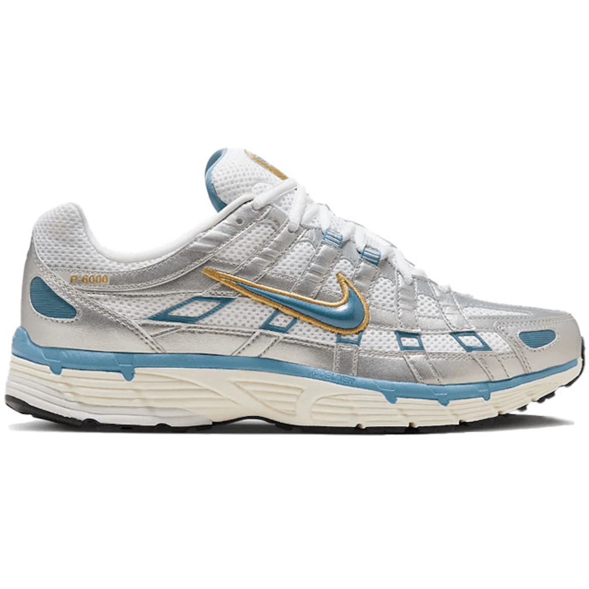 Nike P-6000 Metallic Silver Aegean Storm - Sneakerzone