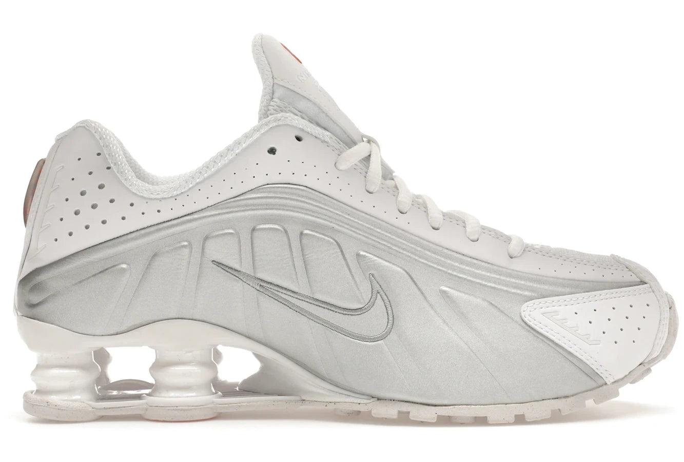 Nike Shox R4 White Metallic Silver - Sneakerzone