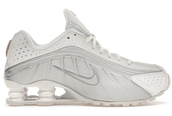 Nike Shox R4 White Metallic Silver - Sneakerzone