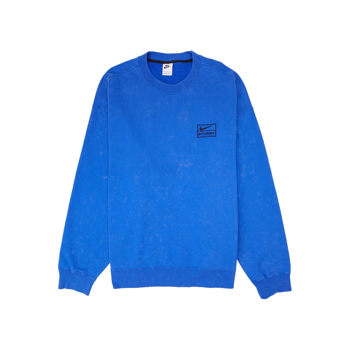 Nike x Stussy Acid Wash Crew Fleece Blue - Sneakerzone