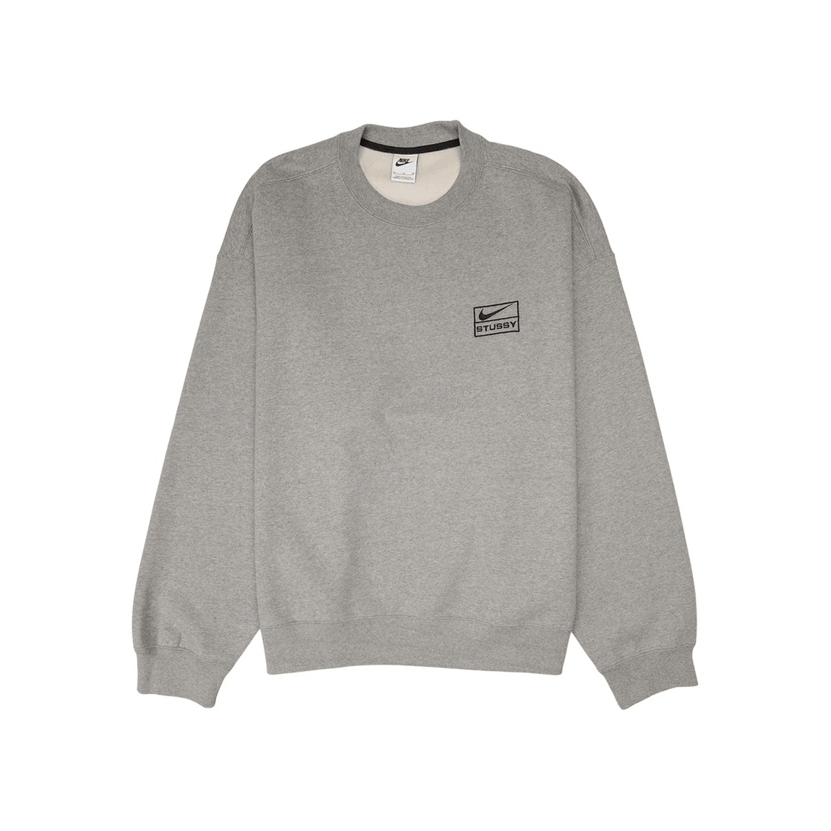Nike x Stussy Crew Fleece Grey (SS23) - Sneakerzone