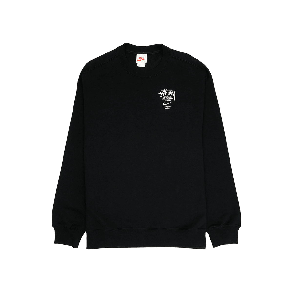 Nike x Stussy International Crewneck Sweatshirt Black - Sneakerzone