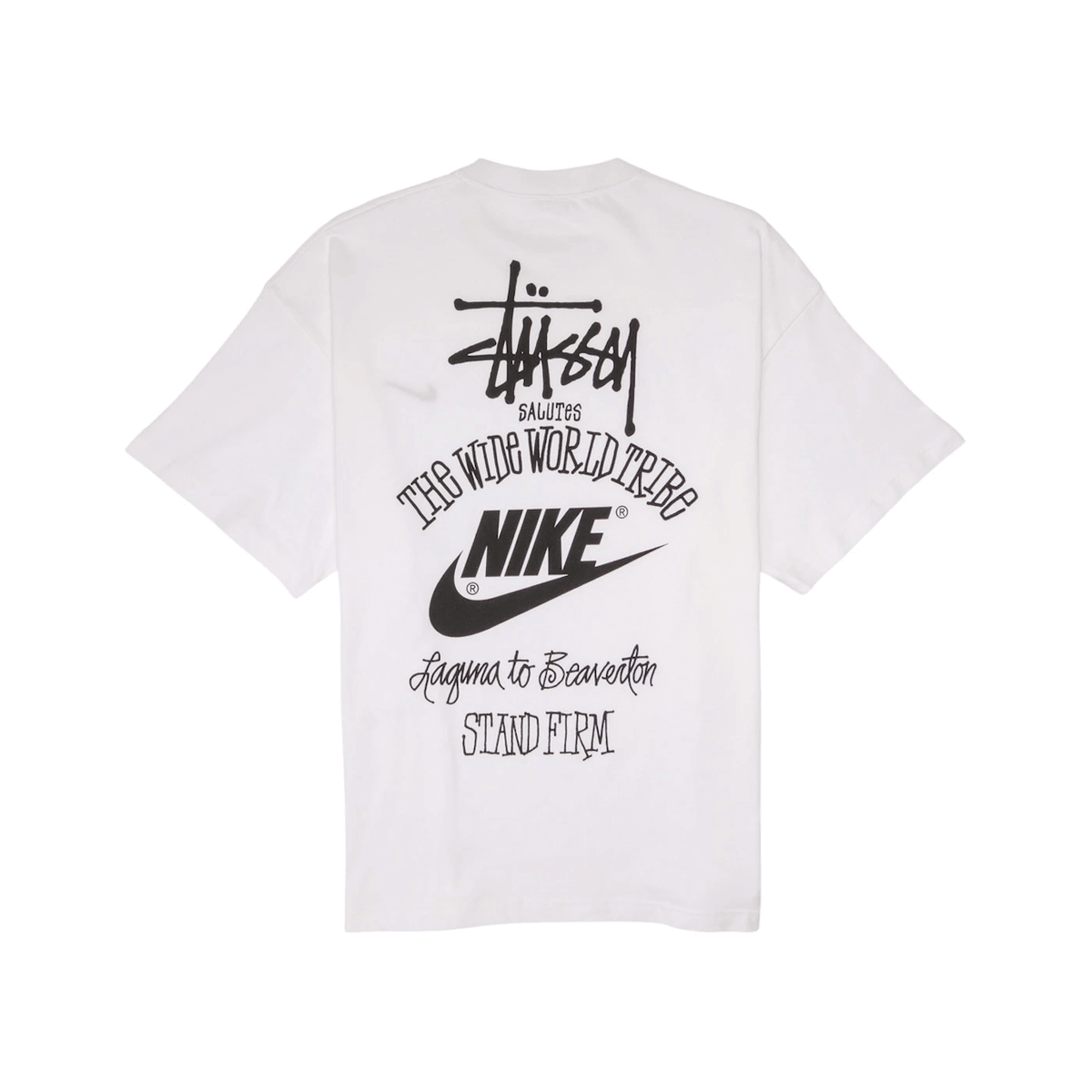 Nike x Stussy The Wide World Tribe T-Shirt White Nike x Stussy The Wide World Tribe T-Shirt White