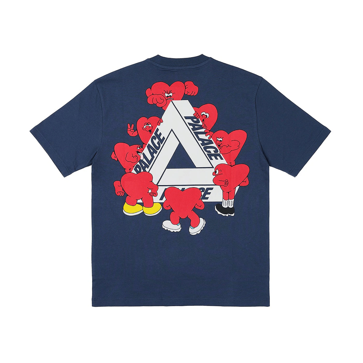 Palace Tri-Hearts T-shirt Navy - Sneakerzone