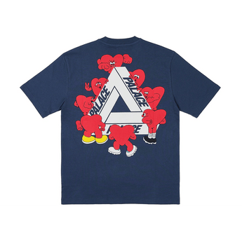 Palace Tri-Hearts T-shirt Navy - Sneakerzone