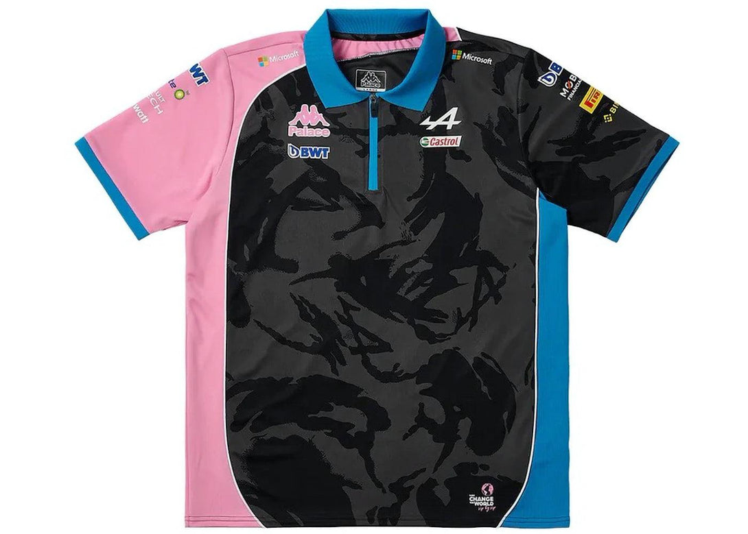 Palace x Kappa For Alpine Tech Polo Night Desert Camo - Sneakerzone