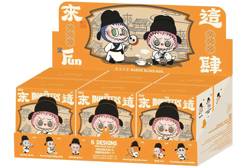 Pop Mart Labubu The Monsters Let's Have Fun Together Badge Sealed Case product image