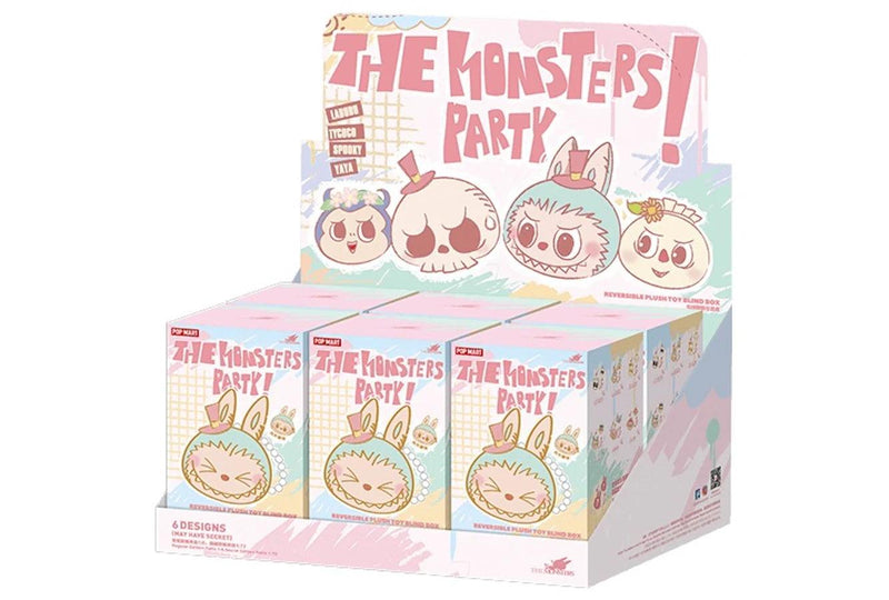 Pop Mart Labubu The Monsters Party Series Reversible Plush Doll Sealed Case product image