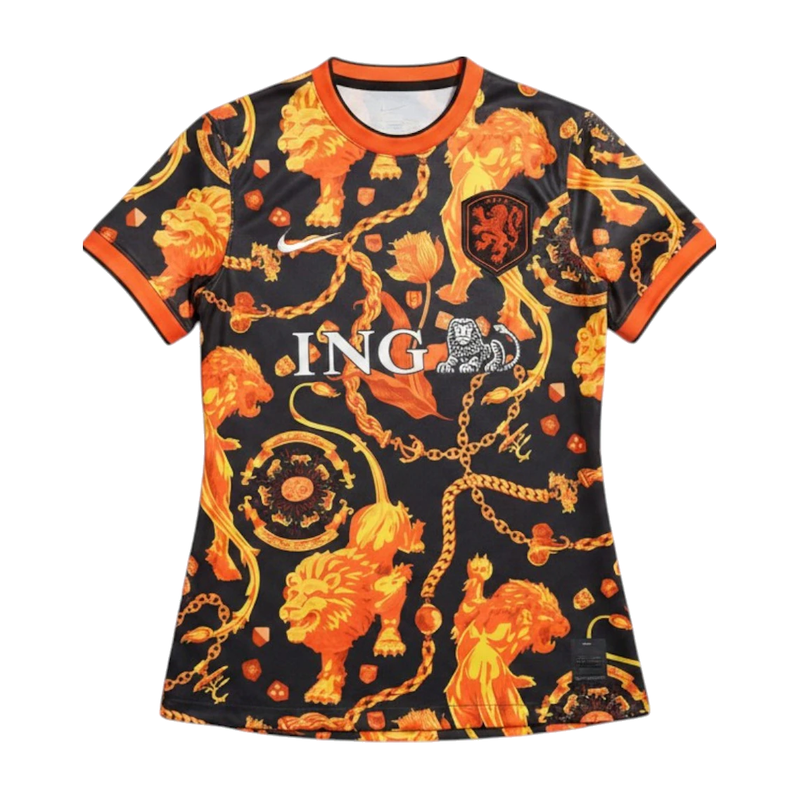 Nike Women's x Patta Netherlands Academy Pro Lion Jersey Black/Orange