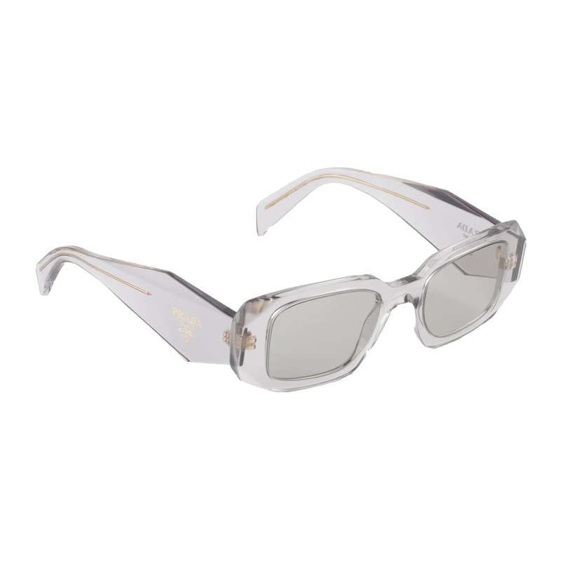 Prada Symbole Sunglasses Clear/Light Grey