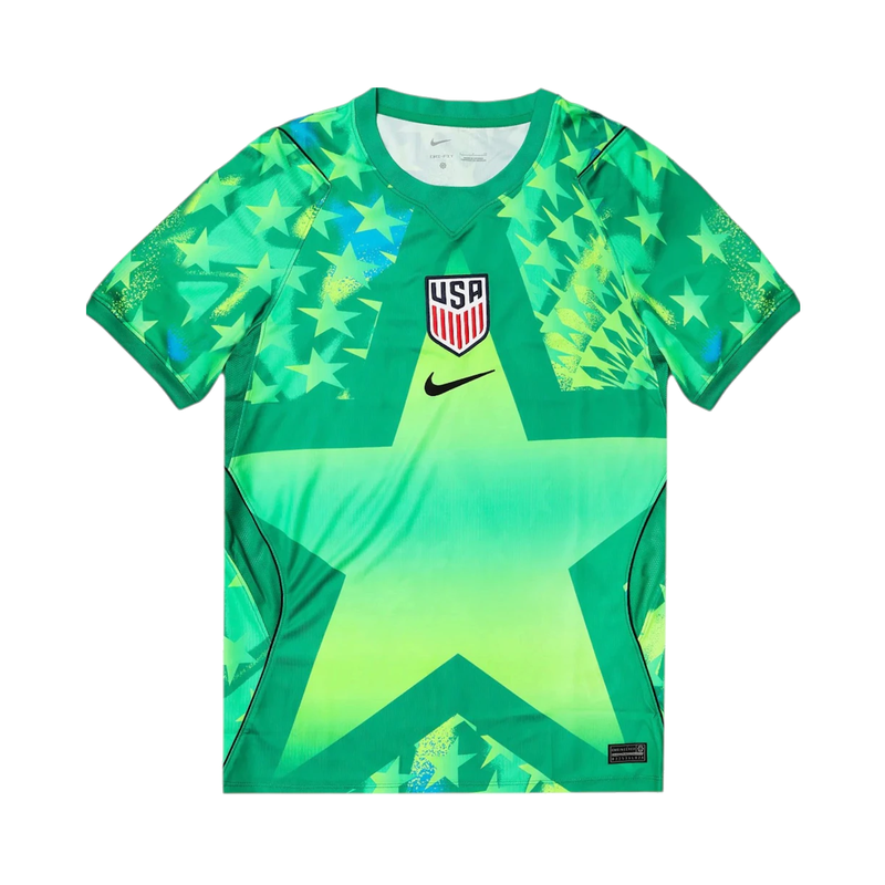 Nike USMNT 2026 Dri-Fit Stadium Goalkeeper Soccer Replica Jersey Stadium Green/Black/Black product image