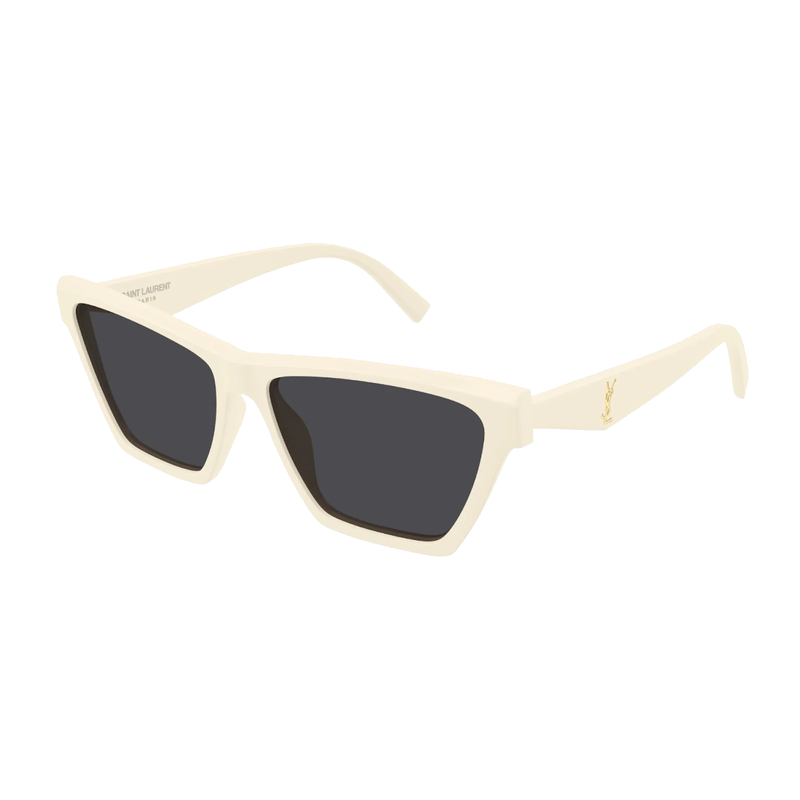 Saint Laurent Square Sunglasses Ivory-Black