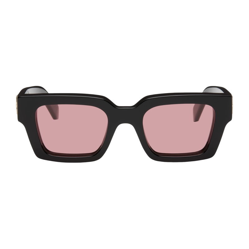 OFF-WHITE Virgil Square Frame Sunglasses Black/Red