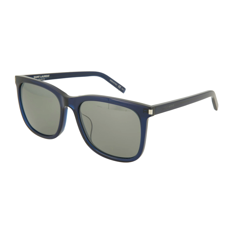 Saint Laurent Square Sunglasses Blue/Blue/Silver