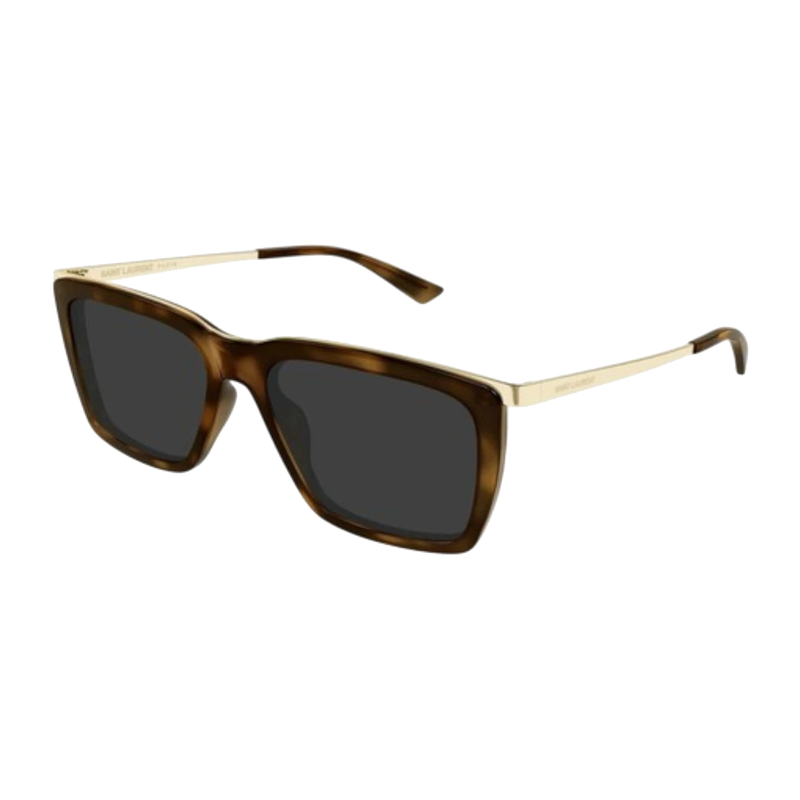 Saint Laurent Square Sunglasses Havana Gold Grey/-Grey product image