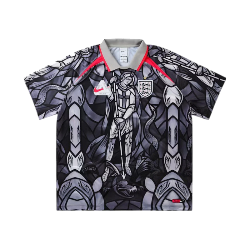 Palace x Nike England Dri-FIT Football Jersey Pewter Grey/Bright Crimson product image