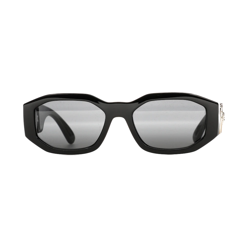 Versace Irregular Biggie Sunglasses Black/Black