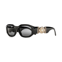 Versace Irregular Biggie Sunglasses Black/Black