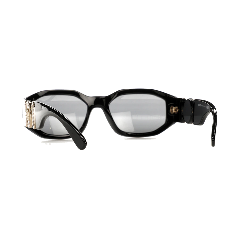 Versace Irregular Biggie Sunglasses Black/Black