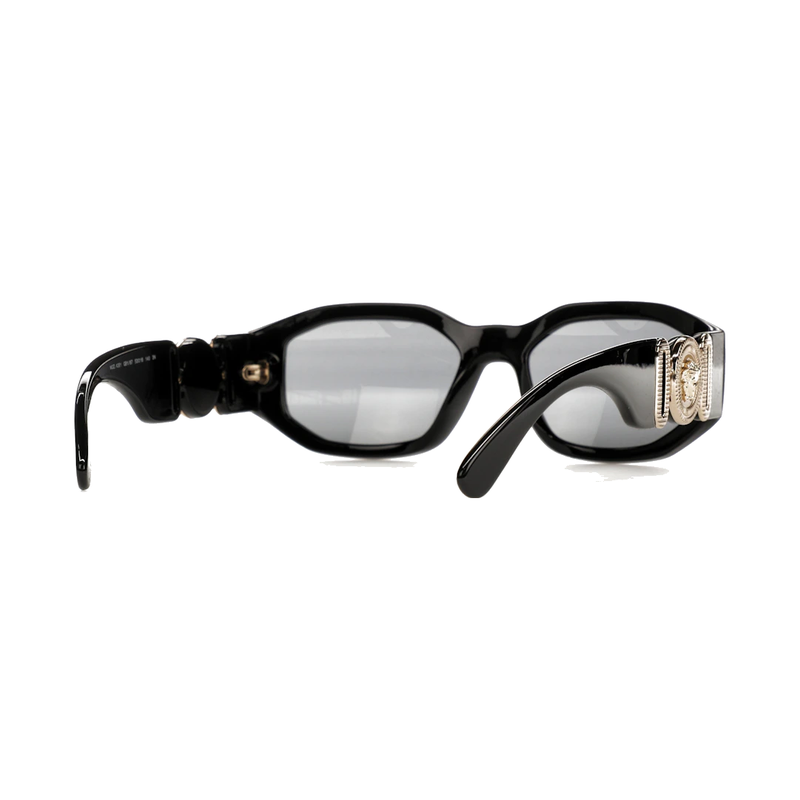 Versace Irregular Biggie Sunglasses Black/Black