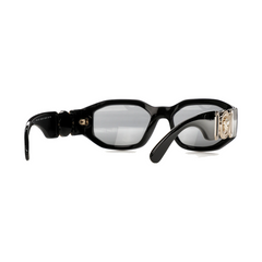 Versace Irregular Biggie Sunglasses Black/Black
