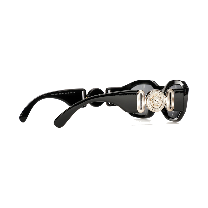 Versace Irregular Biggie Sunglasses Black/Black