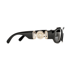 Versace Irregular Biggie Sunglasses Black/Black